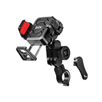 Bix BPH04 Gidon Bağlantılı 360° Ayarlanabilir Titreşim Önleyici Motosiklet & Bisiklet Telefon Tutucu