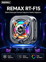 Remax RT-F15 Dijital Göstergeli Manyetik ve Mandallı Telefon Soğutucu Fan