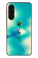 Le Balvo Samsung Galaxy A27 Uyumlu Adada Palmiye Baskılı Silikon Kılıf
