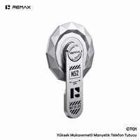 Remax CT01 MagSafe Destekli Yüksek Mukavemetli Çinko Alaşım Manyetik Telefon Tutucu - Gri