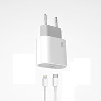 Başkenttekno C5L 20W PD Başlık Type-C to Lightning Şarj Kablosu Seti