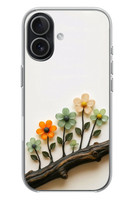 Le Balvo iPhone 17 Uyumlu Dalda Açan Çiçekler Baskılı Silikon Kılıf