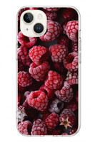 Le Balvo iPhone 13 - 14 Uyumlu Ahududu Frambuaz Baskılı Silikon Kılıf