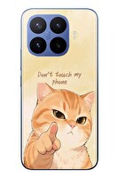 Le Balvo Xiaomi 17T Pro Uyumlu Dont Touch My Phone Baskılı Silikon Kılıf