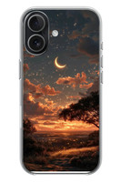 Le Balvo iPhone 17 Uyumlu Ay Gecesi Baskılı Silikon Kılıf