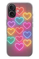 Le Balvo iPhone 17 Uyumlu Neon Kalpler Baskılı Silikon Kılıf