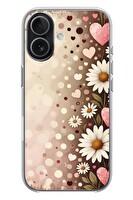 Le Balvo iPhone 17 Uyumlu Kalpli Papatya Damlaları Baskılı Silikon Kılıf