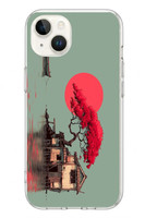 Le Balvo iPhone 13 - 14 Uyumlu Sahil Evi Baskılı Silikon Kılıf