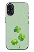 Le Balvo iPhone 17 Uyumlu Üçlü Yonca Baskılı Silikon Kılıf