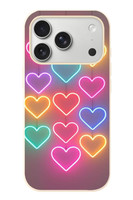 Le Balvo iPhone 17 Pro Uyumlu Neon Kalpler Baskılı Silikon Kılıf