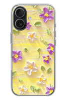 Le Balvo iPhone 17 Uyumlu Mor Papatyalar Baskılı Silikon Kılıf