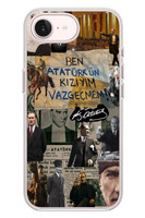 Le Balvo iPhone 17e Uyumlu Ben Atatürk Kızıyım Baskılı Silikon Kılıf