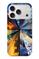 Le Balvo iPhone 17 Pro Uyumlu Mevsim Geçişleri Baskılı Silikon Kılıf