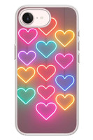 Le Balvo iPhone 17e Uyumlu Neon Kalpler Baskılı Silikon Kılıf