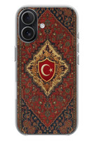 Le Balvo iPhone 17 Uyumlu Türkiye Bayraklı Halı Baskılı Silikon Kılıf