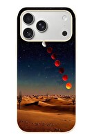 Le Balvo iPhone 17 Pro Max Uyumlu Ayın Geçişi Baskılı Silikon Kılıf