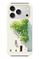Le Balvo iPhone 17 Pro Uyumlu Sarmaşıklı Ev Baskılı Silikon Kılıf