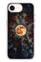 Le Balvo iPhone 17e Uyumlu Ay Gökyüzü Baskılı Silikon Kılıf