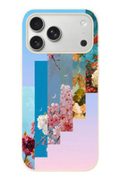 Le Balvo iPhone 17 Pro Max Uyumlu Dik Çiçek Tabloları Baskılı Silikon Kılıf