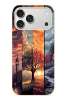 Le Balvo iPhone 17 Pro Max Uyumlu Sonbahar İlkbaharım Baskılı Silikon Kılıf