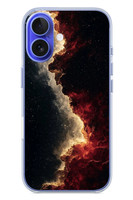 Le Balvo iPhone 16 Uyumlu Uzay Boşluğu Baskılı Silikon Kılıf