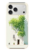 Le Balvo iPhone 17 Pro Max Uyumlu Sarmaşıklı Ev Baskılı Silikon Kılıf