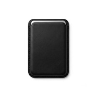 Başkenttekno iPhone Uyumlu Premium Magsafe Mıknatıslı Slim Deri Kartlık - Cüzdan Siyah