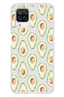 Le Balvo Samsung Galaxy A12 Uyumlu Avakadolar Baskılı Silikon Kılıf