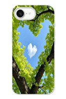 Le Balvo iPhone 16e Uyumlu Kalpli Ağaç Baskılı Silikon Kılıf