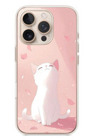 Le Balvo iPhone 16 Pro Uyumlu Minnoş Kedi Baskılı Silikon Kılıf