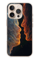 Le Balvo iPhone 16 Pro Uyumlu Kavuşan Çizgiler Baskılı Silikon Kılıf