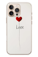 Le Balvo iPhone 16 Pro Max Uyumlu Love Aşk Baskılı Silikon Kılıf