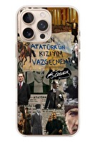 Le Balvo iPhone 16 Pro Max Uyumlu Ben Atatürk Kızıyım Baskılı Silikon Kılıf
