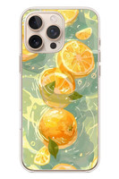 Le Balvo iPhone 16 Pro Max Uyumlu Limonlar Pastel Baskılı Silikon Kılıf