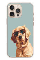 Le Balvo iPhone 16 Pro Max Uyumlu Karizmatik Köpek Baskılı Silikon Kılıf