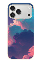 Le Balvo iPhone 17 Pro Max Uyumlu Renkli Doğal Bulutlar Baskılı Silikon Kılıf