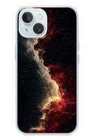 Le Balvo iPhone 15 Uyumlu Uzay Boşluğu Baskılı Silikon Kılıf