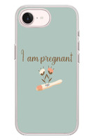 Le Balvo iPhone 17e Uyumlu I'm Pregnant Baskılı Silikon Kılıf