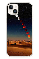 Le Balvo iPhone 14 Plus Uyumlu Ayın Geçişi Baskılı Silikon Kılıf