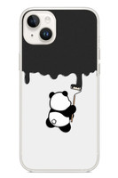 Le Balvo iPhone 14 Plus Uyumlu Boyacı Panda Baskılı Silikon Kılıf