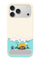 Le Balvo iPhone 17 Pro Max Uyumlu Tatil Yolu Baskılı Silikon Kılıf