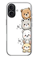 Le Balvo iPhone 17 Uyumlu Sevimli Hayvanlar Baskılı Silikon Kılıf