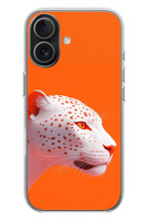 Le Balvo iPhone 17 Uyumlu Turuncu Kaplan Baskılı Silikon Kılıf
