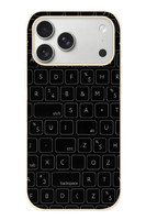 Le Balvo iPhone 17 Pro Max Uyumlu Klavye Tuşları Baskılı Silikon Kılıf