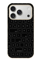 Le Balvo iPhone 17 Pro Uyumlu Klavye Tuşları Baskılı Silikon Kılıf