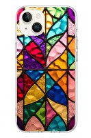 Le Balvo iPhone 13 - 14 Uyumlu Cam Vitray Baskılı Silikon Kılıf