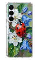 Le Balvo Samsung Galaxy S25 FE Uyumlu Uğur Böceği Yağlı Boya Baskılı Silikon Kılıf