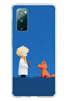 Le Balvo Samsung Galaxy S20 FE Uyumlu Sarışın Çocuk ve Köpek Baskılı Silikon Kılıf