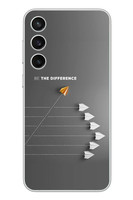 Le Balvo Samsung Galaxy S23 FE Uyumlu Be The DifFErence Baskılı Silikon Kılıf