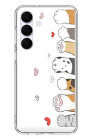 Le Balvo Samsung Galaxy S25 FE Uyumlu Kedi Harekatı Patileri Baskılı Silikon Kılıf